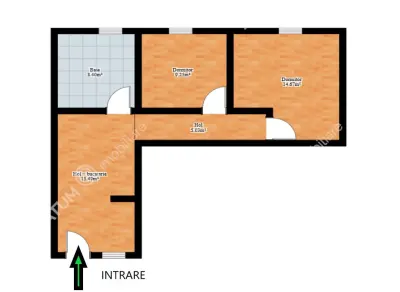 De vanzare apartament cu 2 camere pivnita si curte comuna in zona Piata Cluj din Sibiu - foto 7