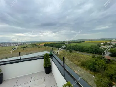 De inchiriat apartament tip penthouse cu 2 camere terasa si loc de parcare in zona Calea Surii Mici din Sibiu - foto 9