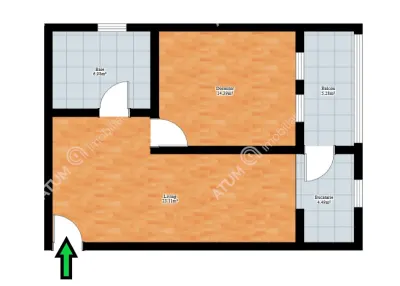 De vanzare apartament cu 2 camere balcon si loc parcare subteran in zona Terezian Sibiu - foto 7