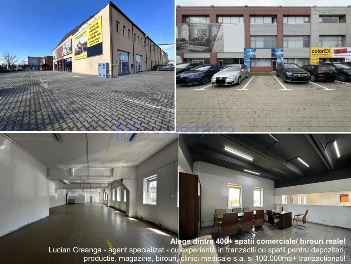 Spatii comerciale birouri Calea Chisinaului Leroy de la 67mp la 500mp - Iasi