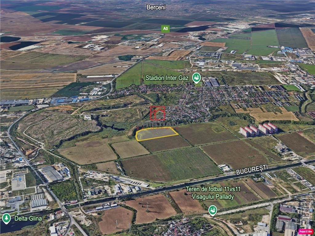 Vanzare teren cu PUZ Splaiul Unirii - Popesti Leordeni, ILFOV - Popesti-Leordeni