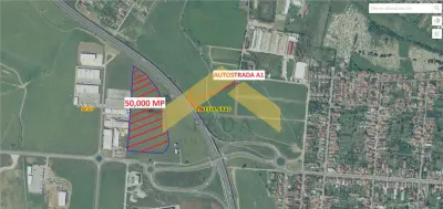 De vanzare teren intravilan 4,9 ha la coborare de pe autostrada spre Zadareni - Arad