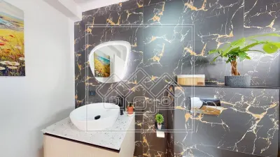 Penthouse cu design deosebit, mobilat modern, terasa - foto 11
