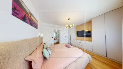 Penthouse cu design deosebit, mobilat modern, terasa - foto 14