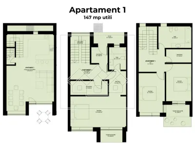 Casa cu 4 camere, 3 bai, teren de 284 mp, 2 locuri de parcare - foto 10