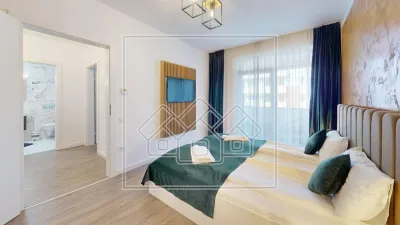 Apartament 3 camere, 2 bai, 2 terase, mobilat si utilat confort lux - foto 21