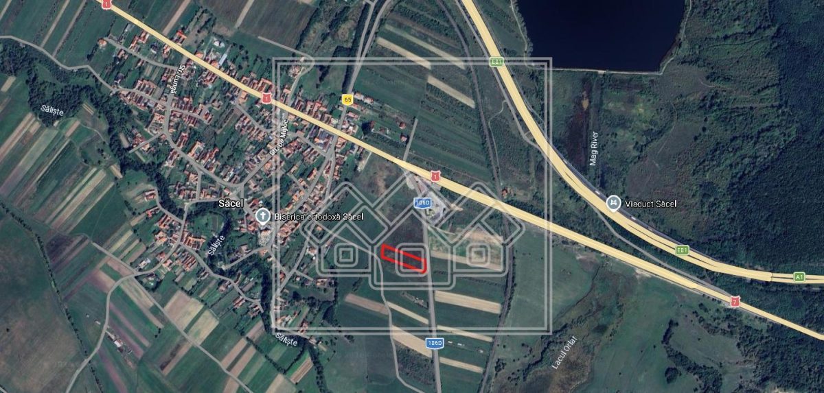 Teren extravilan de vanzare, 3.400 mp, 34 m deschidere la DN - Saliste, Sibiu - Saliste
