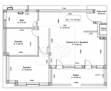 Apartament de vanzare - 3 camere, balcon, parcare - Kogalniceanu - foto 11