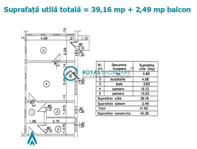 Royal Imobiliare - Vanzare apartament 2 camere zona Marasesti - foto 8