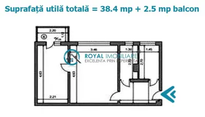 Royal Imobiliare - Vanzare apartament 2 camere zona Vest-Lamaita - foto 7