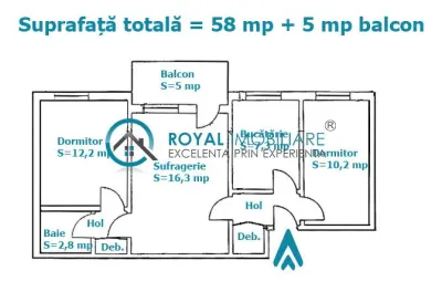 Royal Imobiliare - Vanzare apartament 3 camere zona Nord - foto 4