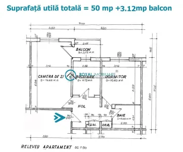 Royal Imobiliare - Vanzare apartament 2 camere zona Paltinis - Ploiesti
