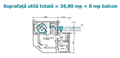 Royal Imobiliare - Vanzare apartament 2 camere zona Republicii - foto 7