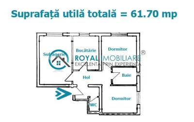 Royal Imobiliare - Vanzare apartament 3 camere zona Vest - foto 10