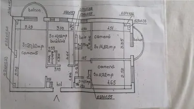 Apartament 3 camere PacurariI KAUFLAND liber! Compartimentare generoasa! - foto 3