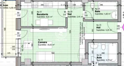 Apartament cu 1 cameră de vânzare | Panoramic Luxury – Galata | Bloc nou 2026 - foto 7
