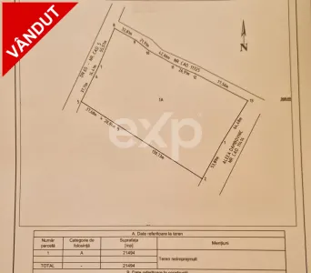 ALBOTA | Teren intravilan 21.494 mp | Deschidere DN5 – 107 ml | Utilități - Albota