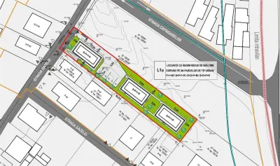 Teren 1273mp Corelativ PUD - Proiect Aparthotel (3 Corpuri Clădire) - Sibiu