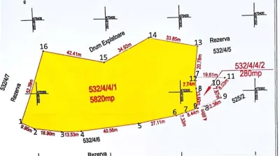 Oferta teren 5820mp optim casa  de vacanta -zona lacuri private Colun - foto 3