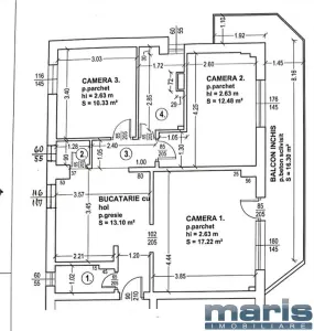 Apartament 3 camere Tudor etaj 2 - foto 11