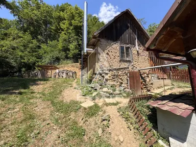Casa din lemn, zona muntoasa, cu rau, la cheie, Ribita, Hunedoara - foto 23