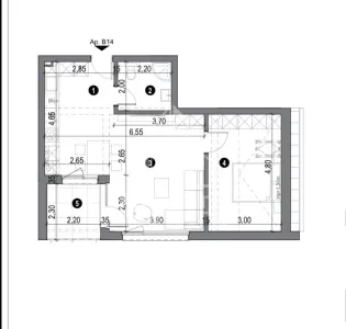Apartament 2 camere, bloc cu lift, 50mp, zona Freidorf din Timisoara - foto 6