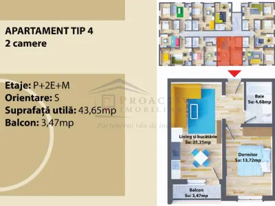 Apartament 2 camere | Bloc 2026 | Rate Dezvoltator | 2c-7937 - foto 7