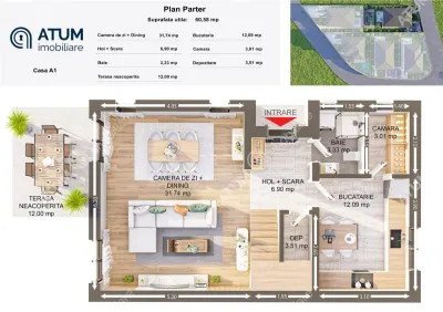 Casa individuala finisata la cheie de vanzare in Cristian 4 camere si 116 mp utili - foto 3