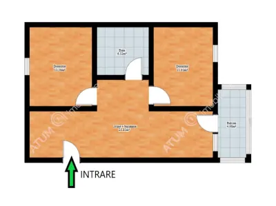 De inchiriat apartament modern cu 3 camere balcon si loc de parcare in zona Selimbar din Sibiu - foto 7
